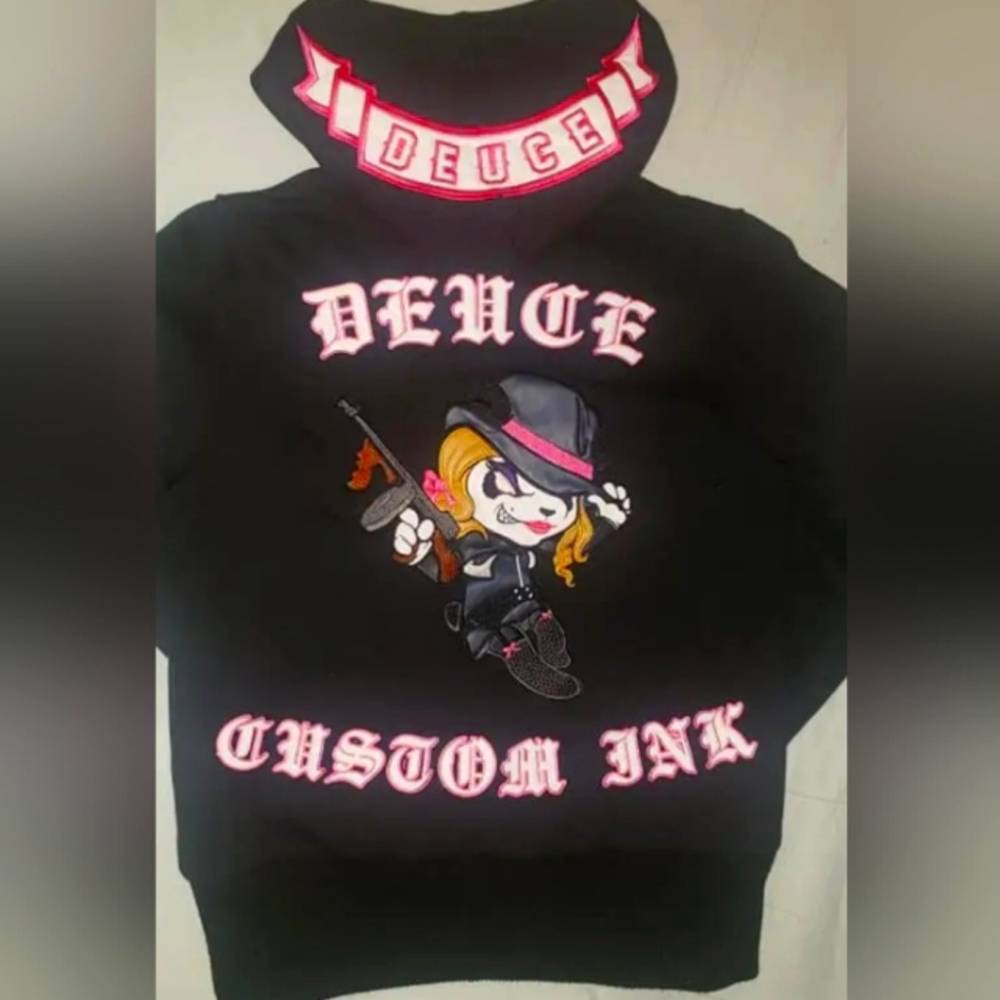 Deuce Killer Panda Custom Ink Hoodie by Jason Dussault